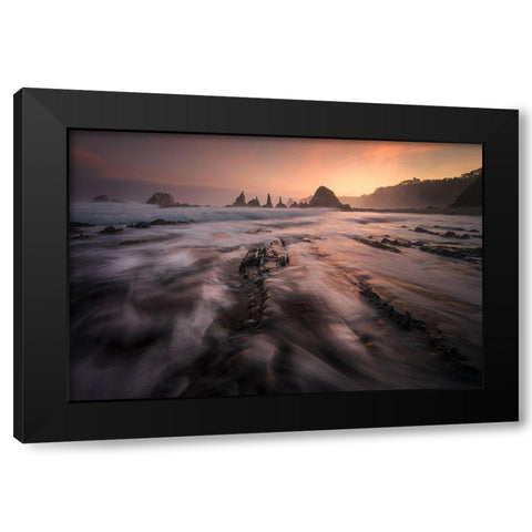 Gueirua Black Modern Wood Framed Art Print by Alvarez Osorio, Cesar