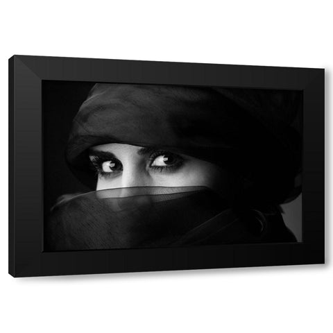 Untitled Black Modern Wood Framed Art Print by Mokhtari, Mehdi