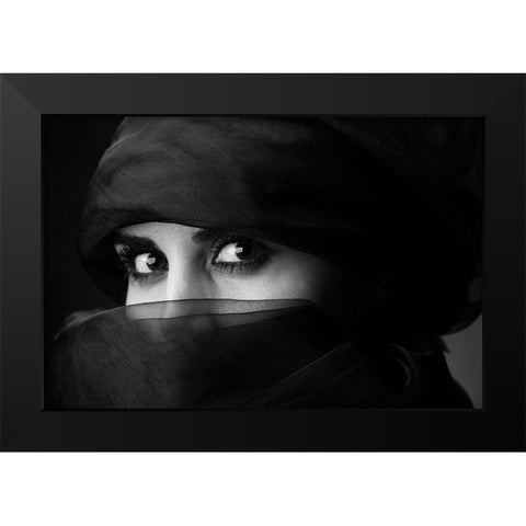 Untitled Black Modern Wood Framed Art Print by Mokhtari, Mehdi