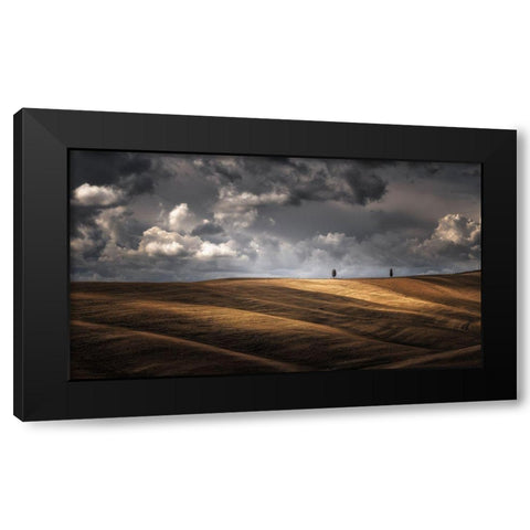 As The Sun Kisses The Sky Black Modern Wood Framed Art Print by De Franzoni, Thomas