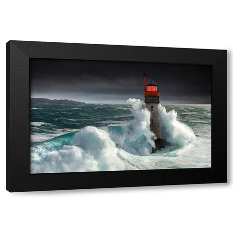 Alex Anger Black Modern Wood Framed Art Print with Double Matting by Bacus, Pierre