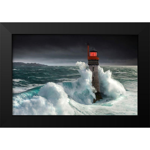 Alex Anger Black Modern Wood Framed Art Print by Bacus, Pierre