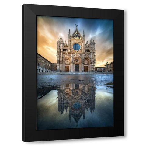 The Dome After The Rain Black Modern Wood Framed Art Print by Ghizzi Panizza, Alberto