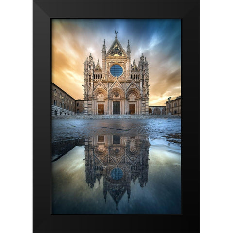 The Dome After The Rain Black Modern Wood Framed Art Print by Ghizzi Panizza, Alberto