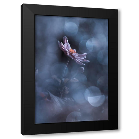 Dancing In The Dark Black Modern Wood Framed Art Print by BRAVIN, Fabien