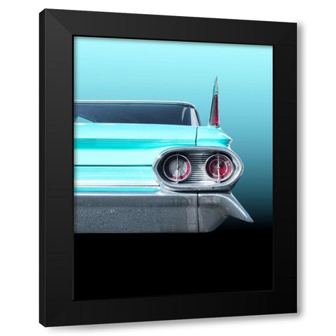 Us Classic Car 1961 Sedan Deville Black Modern Wood Framed Art Print with Double Matting by Gube, Beate