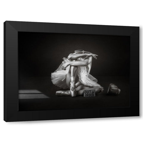 Out Of Order Black Modern Wood Framed Art Print with Double Matting by O Mahony, Kieran