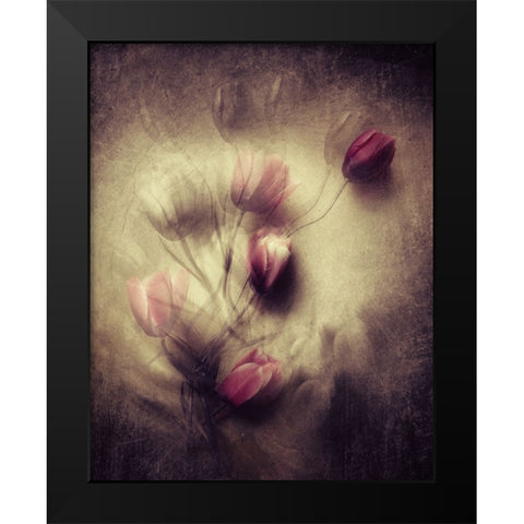 Love Will Be There Black Modern Wood Framed Art Print by Lagaa, Kahar