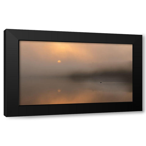 The Loneliness Of The Long-Distance Runner. Black Modern Wood Framed Art Print by Kowalczyk, Slawomir