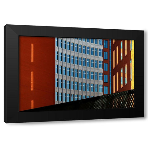 Sunlight Black Modern Wood Framed Art Print by Luycx, Theo