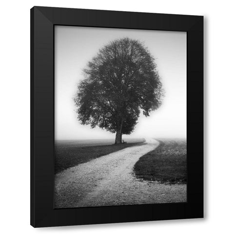 Poet Black Modern Wood Framed Art Print with Double Matting by Schulz, Alexej