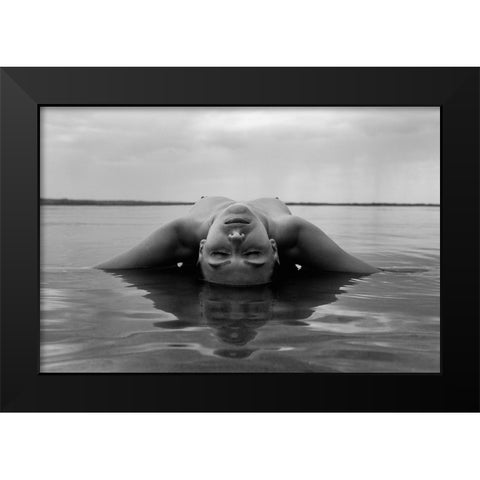 Untitled Black Modern Wood Framed Art Print by Faletkin, Mikhail
