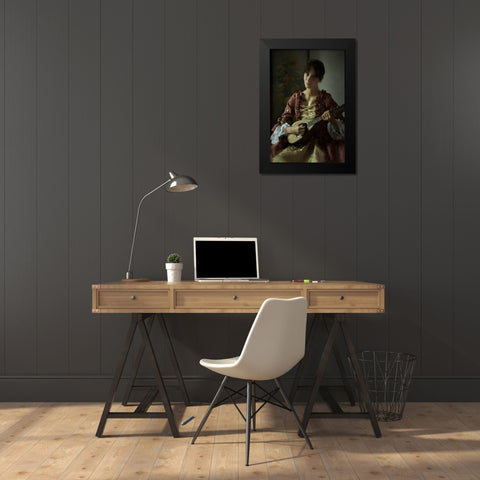 Greta Ii Black Modern Wood Framed Art Print by kenp