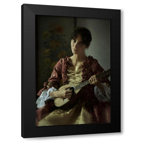 Greta Ii Black Modern Wood Framed Art Print by kenp