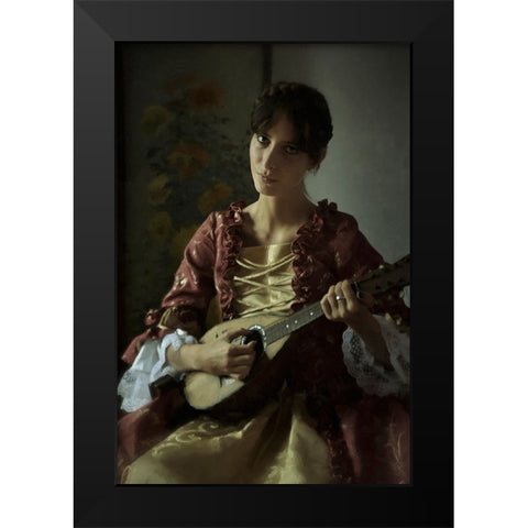 Greta Ii Black Modern Wood Framed Art Print by kenp
