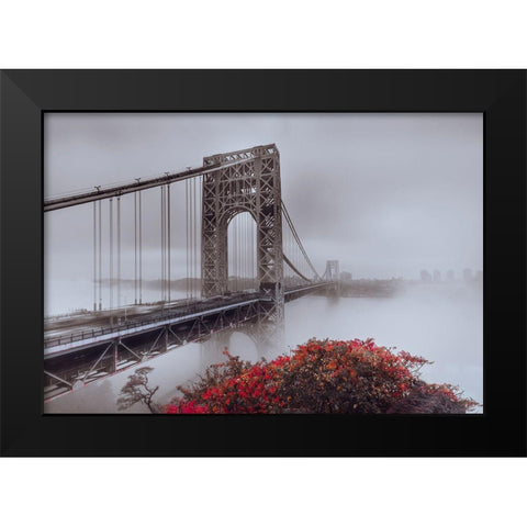 Gwb In Autumn Black Modern Wood Framed Art Print by Dai, Wei