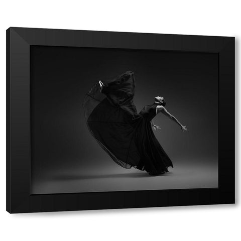 Untitled Black Modern Wood Framed Art Print by Li, Rob