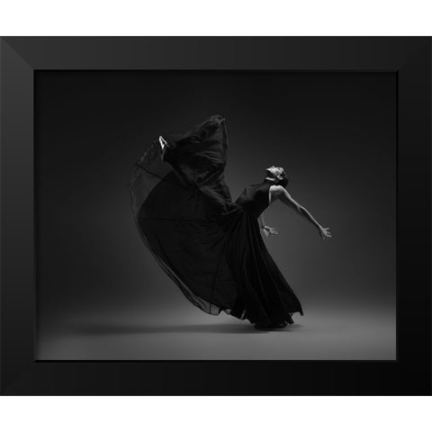 Untitled Black Modern Wood Framed Art Print by Li, Rob