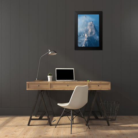 Ladder To Heaven Black Modern Wood Framed Art Print by Simoon