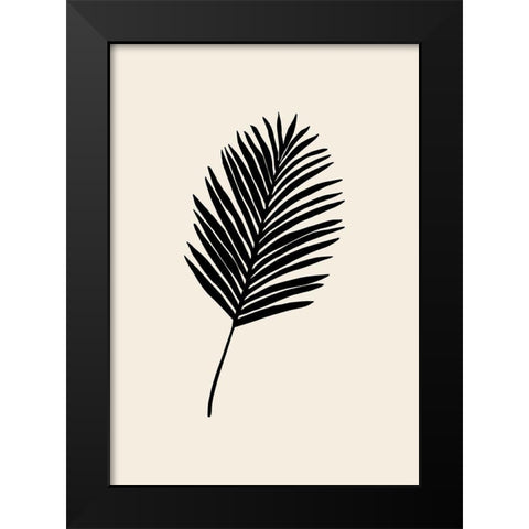 Black Palm Black Modern Wood Framed Art Print by 1x Studio