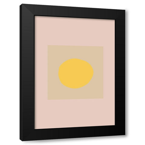 The Sun Black Modern Wood Framed Art Print by 1x Studio
