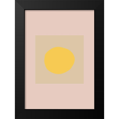 The Sun Black Modern Wood Framed Art Print by 1x Studio