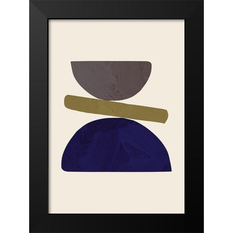 Collage 05 Black Modern Wood Framed Art Print by 1x Studio