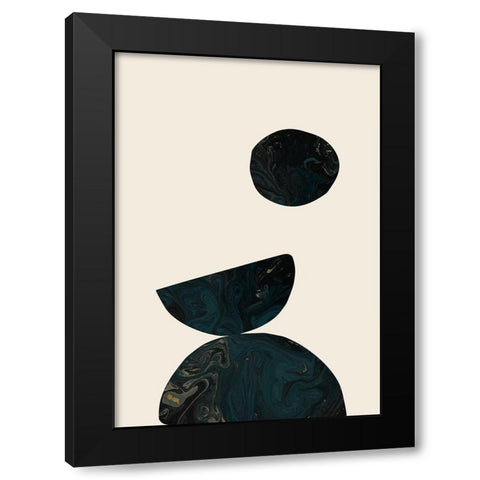Collage 06 Black Modern Wood Framed Art Print by 1x Studio