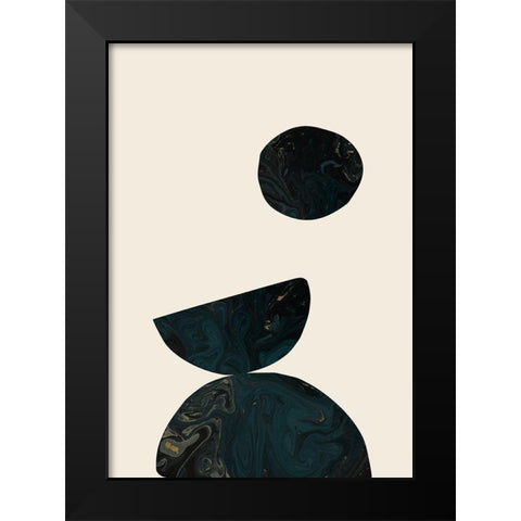 Collage 06 Black Modern Wood Framed Art Print by 1x Studio