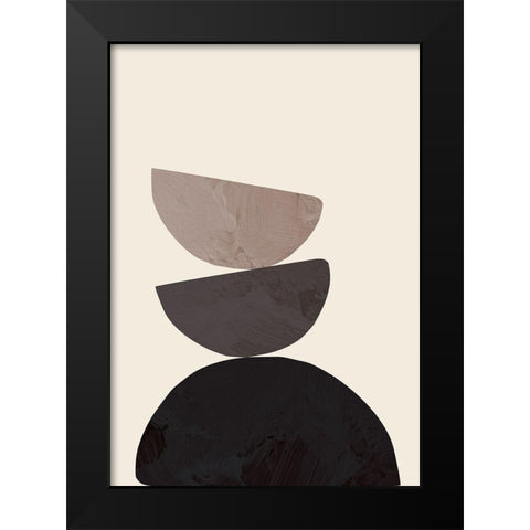 Collage 07 Black Modern Wood Framed Art Print by 1x Studio