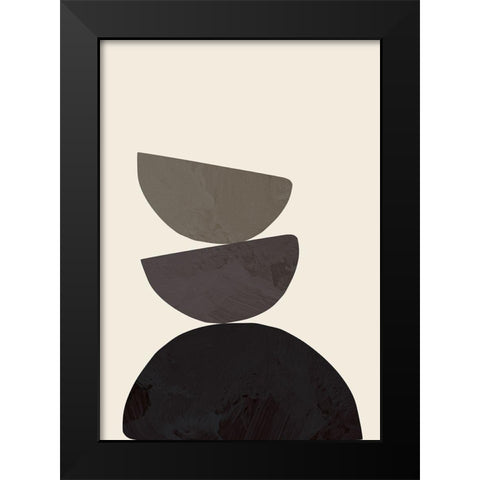 Collage 08 Black Modern Wood Framed Art Print by 1x Studio