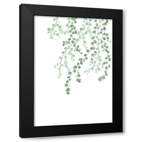 Birch Tree Black Modern Wood Framed Art Print with Double Matting by 1x Studio II