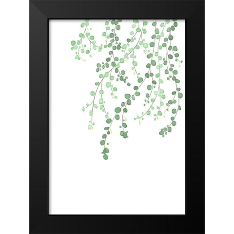 Birch Tree Black Modern Wood Framed Art Print by 1x Studio II