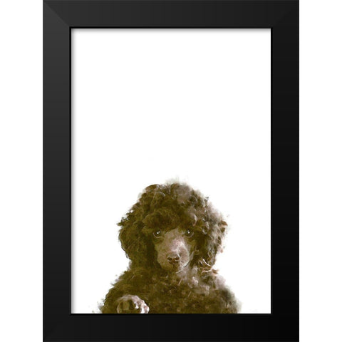 The Dog Black Modern Wood Framed Art Print by 1x Studio II