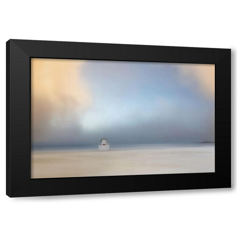 Silent Moments Black Modern Wood Framed Art Print by Hermann, Uschi
