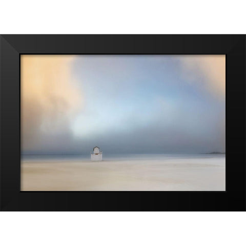 Silent Moments Black Modern Wood Framed Art Print by Hermann, Uschi
