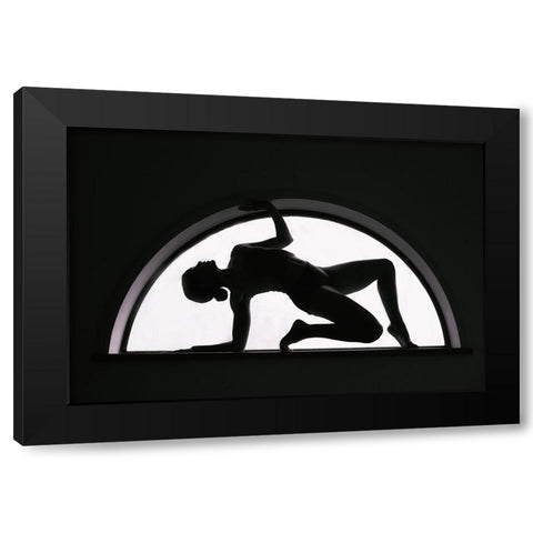 Window Black Modern Wood Framed Art Print with Double Matting by Wan, Anna