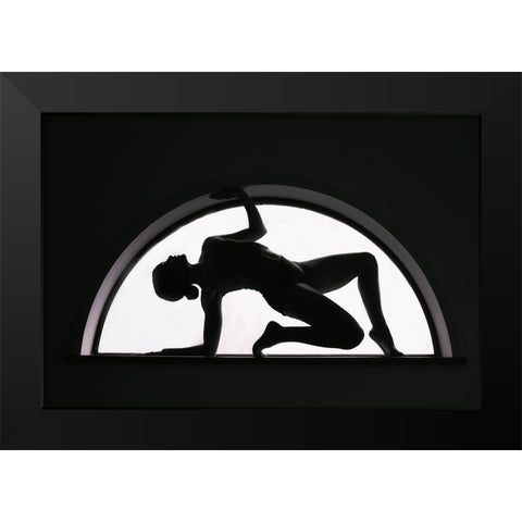 Window Black Modern Wood Framed Art Print by Wan, Anna