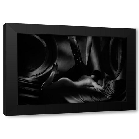 Rem_6523 Black Modern Wood Framed Art Print by Apshenieks, Andris