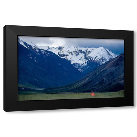 Appa?Â Black Modern Wood Framed Art Print with Double Matting by Zhang, Robert