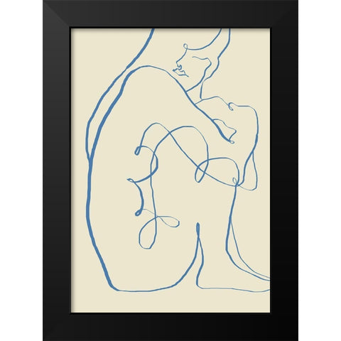 Sitting Grand Black Modern Wood Framed Art Print by 1x Studio II