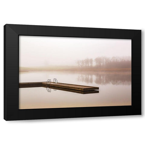 Lost Model... Black Modern Wood Framed Art Print with Double Matting by Londal, Leif