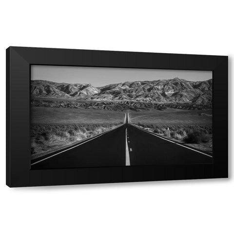 Ruta Black Modern Wood Framed Art Print with Double Matting by Labagnara, Roxana