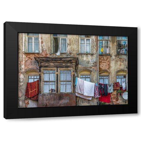 Residency Black Modern Wood Framed Art Print by Ates Kiziltug, Omer