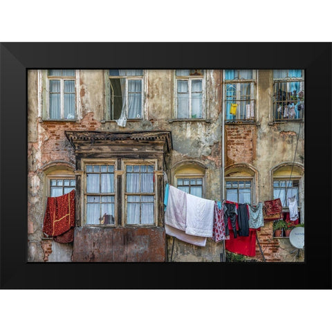 Residency Black Modern Wood Framed Art Print by Ates Kiziltug, Omer