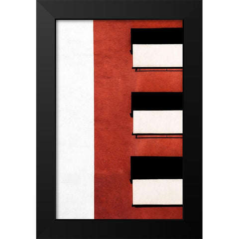 Untitled Black Modern Wood Framed Art Print by Niemiec, Anna