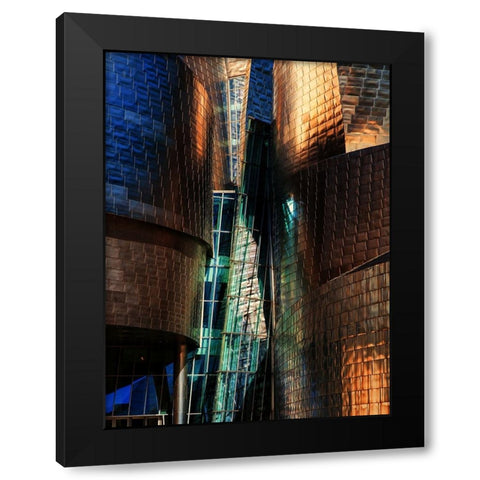 Untitled Black Modern Wood Framed Art Print with Double Matting by Della Latta, Massimo