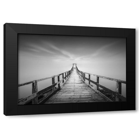 Untitled Black Modern Wood Framed Art Print with Double Matting by Luo, Jana