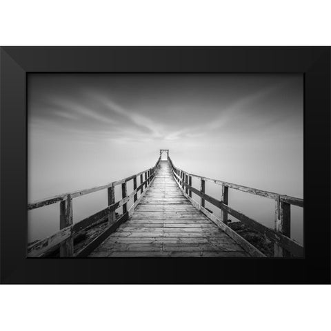 Untitled Black Modern Wood Framed Art Print by Luo, Jana