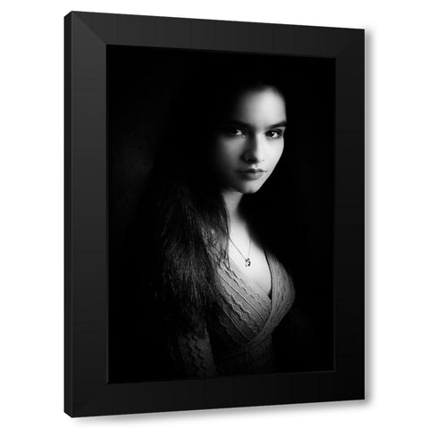 You Saw The Beauty Black Modern Wood Framed Art Print with Double Matting by Tuinenga, Jacob